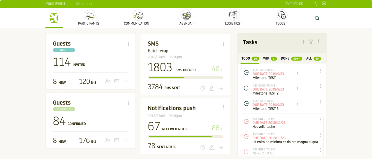 Admin Event Catalyst Dashboard